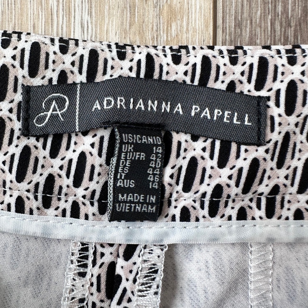 #6) Adrianna Papell multicolor stretch dress pants Size 14 - Picture 2 of 11